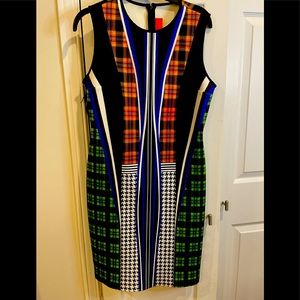 Clover Canyon  neoprene dress. Multi color